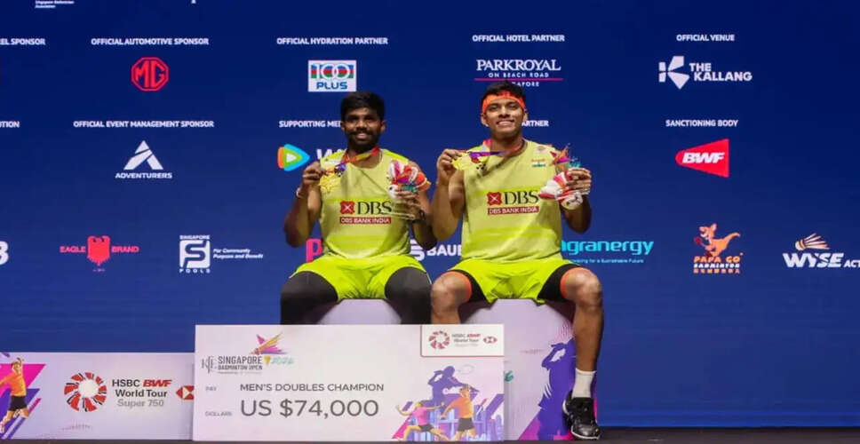 Chirag Shetty and Satwiksairaj Rankireddy Pull Out of Indonesia Open Due to Injury