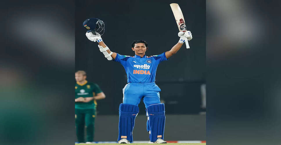 Yashasvi Jaiswal Celebrates First ODI Century in Series Decider Against South Africa