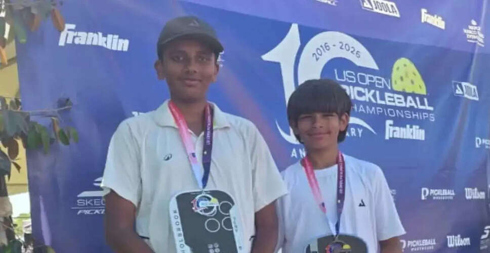 Indian Duo Atharva Sheth and Panth Thakkar Secure Silver at US Open Pickleball Championship
