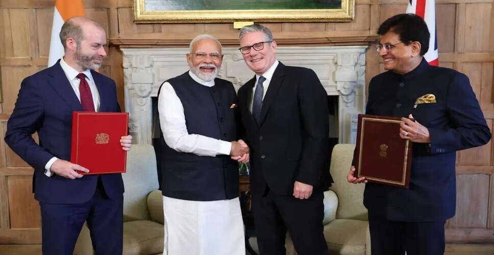 India-UK Free Trade Agreement Set to Launch on July 15