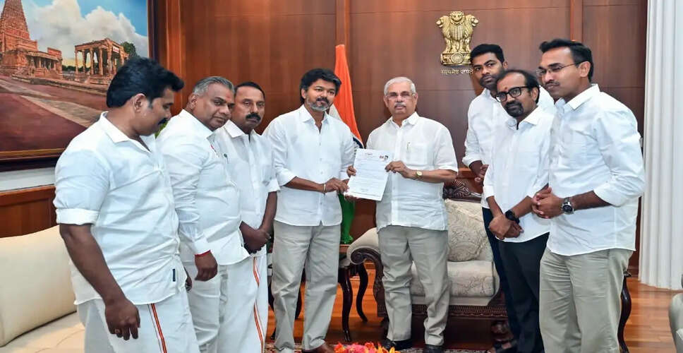 C. Joseph Vijay Meets Governor Amid Political Uncertainty in Tamil Nadu