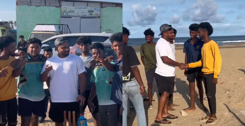 Sanju Samson's Heartwarming Gesture at Chennai Beach Goes Viral