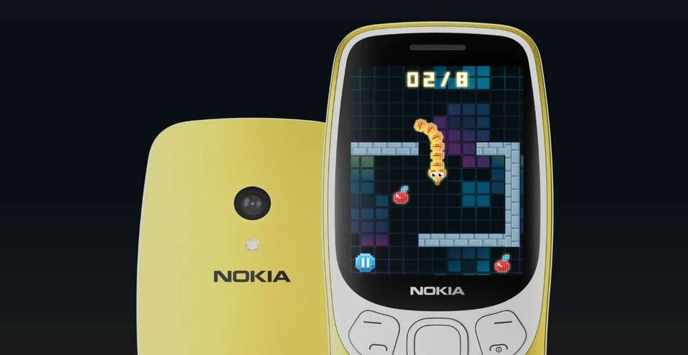 Nokia 3210 4G Makes a Comeback: Classic Snake Game and USB-C Charging, But What's the Price?