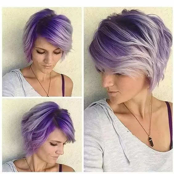 4. Purple Short Pixie Hair
