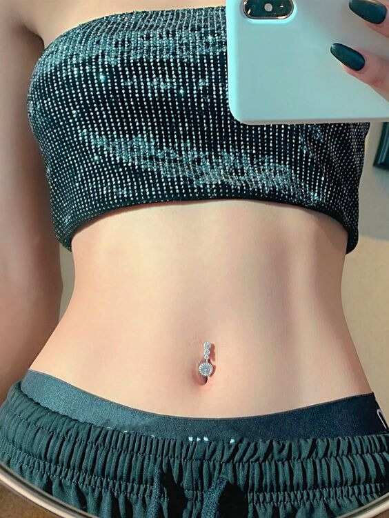 Navel piercing