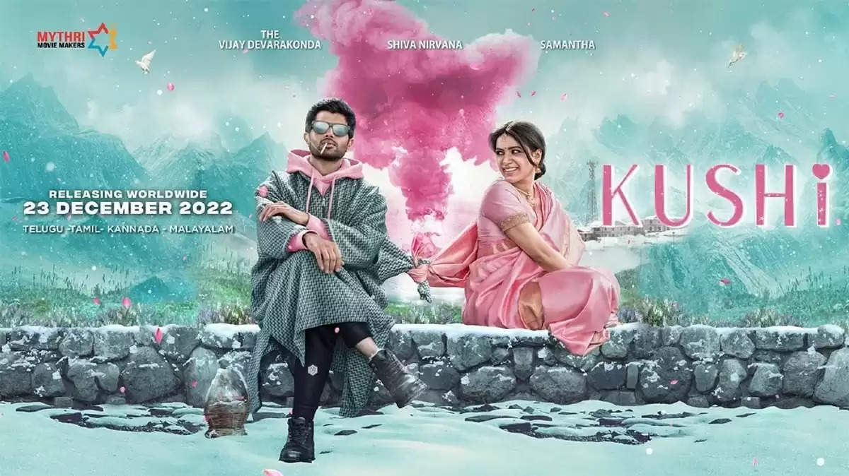 Kushi: Samantha Ruth Prabhu and Vijay Deverakonda hold hands in a beautiful new poster; Release date out