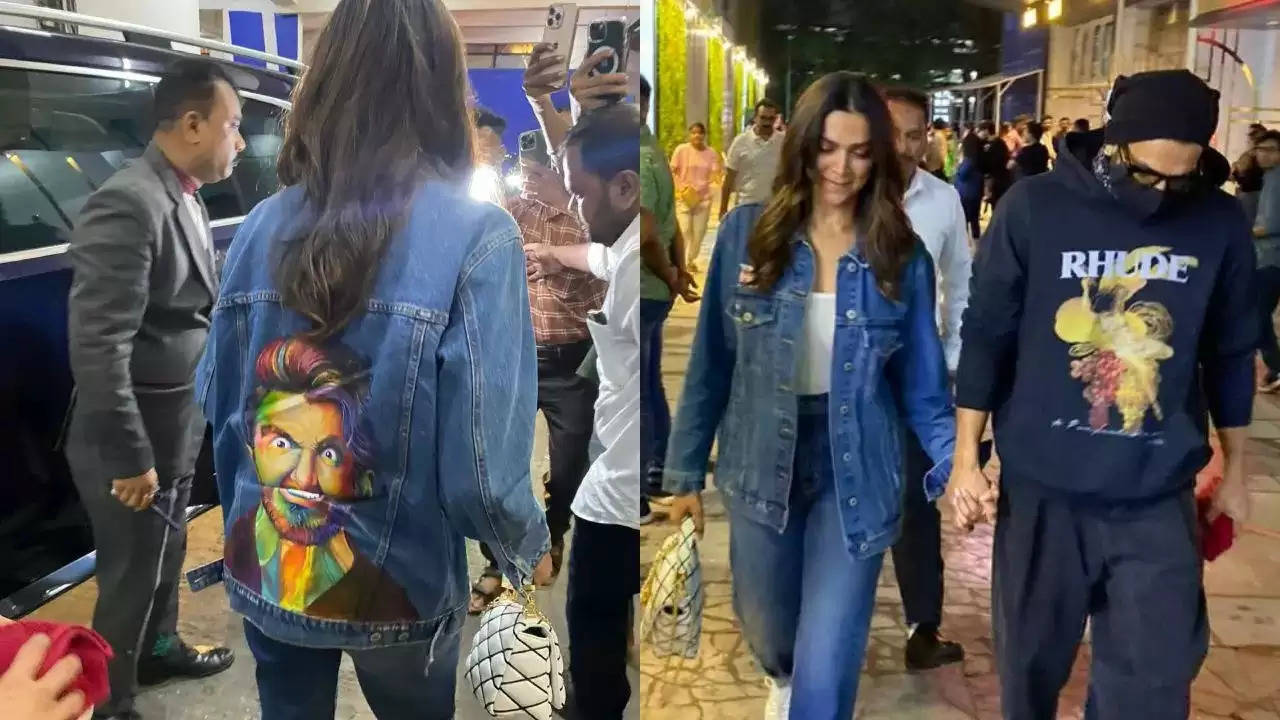 Deepika Padukone, Dressed In A Customized Jacket, Smiles As Paparazzi  Compliment Ranveer Singh