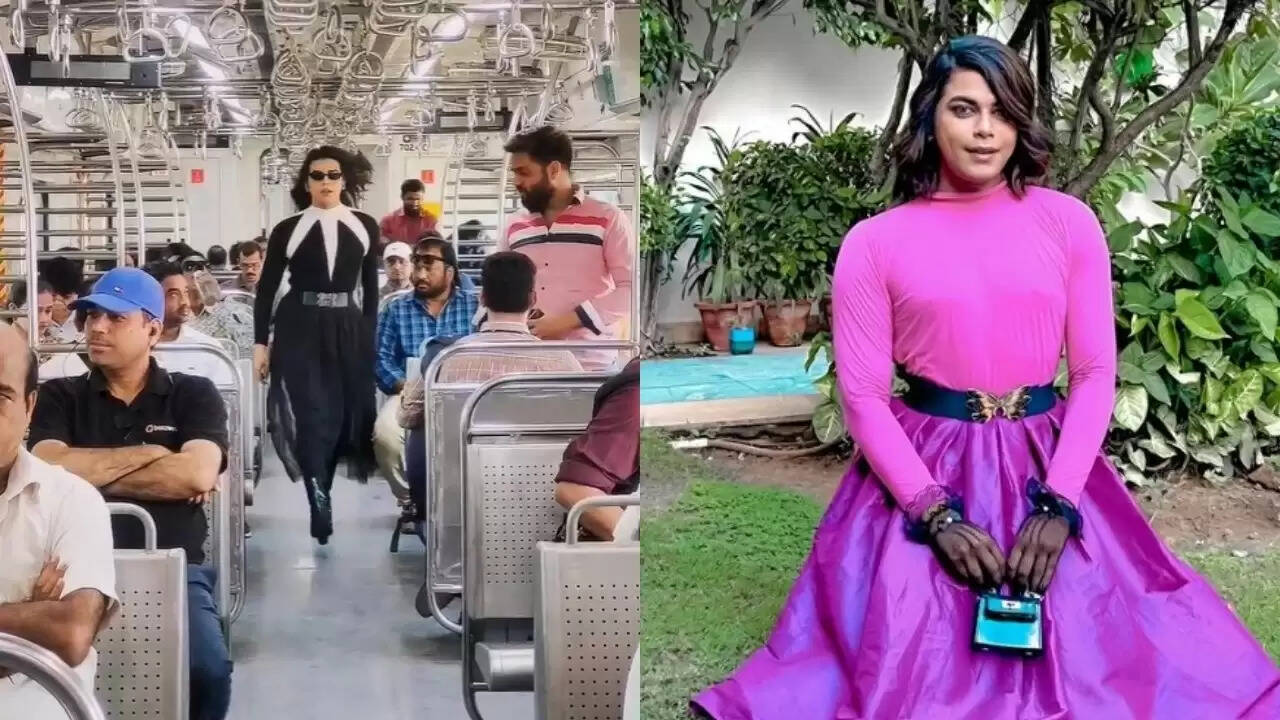 Confidence is Key: Video of Man in Skirt Strutting His Stuff on Mumbai Local Train Captivates Online Audiences