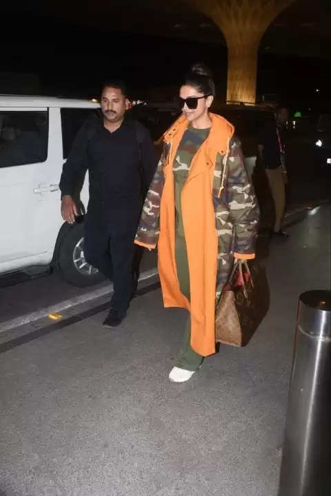 Deepika Padukone in oversized camo-print outfit, no makeup ticks all rules  of comfy airport fashion