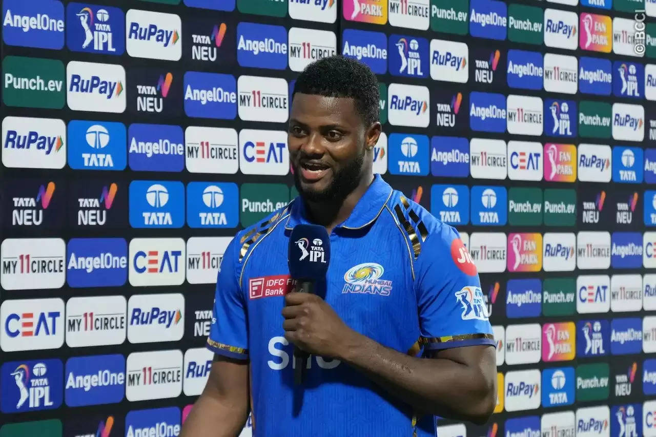 IPL 2024: MI Skipper Hardik Pandya Attributes Victory Against DC to Romario Shepherd's Impact 