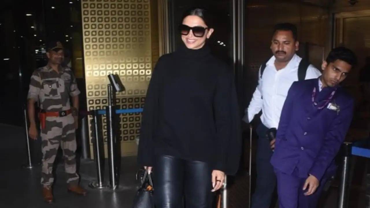 Deepika Padukone's Classy All-Black Outfit At The Airport Wins The