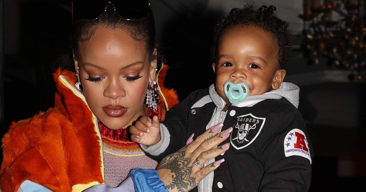 Pregnant Rihanna spends time with A$AP Rocky and son RZA in Barbados, calls  them My Bajan boyz